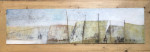 de tiid ferslyt de dagen  olie/paneel  20 x 70 cm