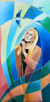 Elske  olie / doek   30 x 60 cm            n.t.k.