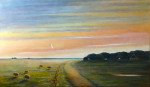 Fryslan en Twente  olieverf    120 x 70 cm