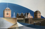 Alde slûs Lemmer olie / doek 40 x 60 cm verkocht