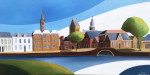 Bolsward           olie / doek 50 x 100 cm